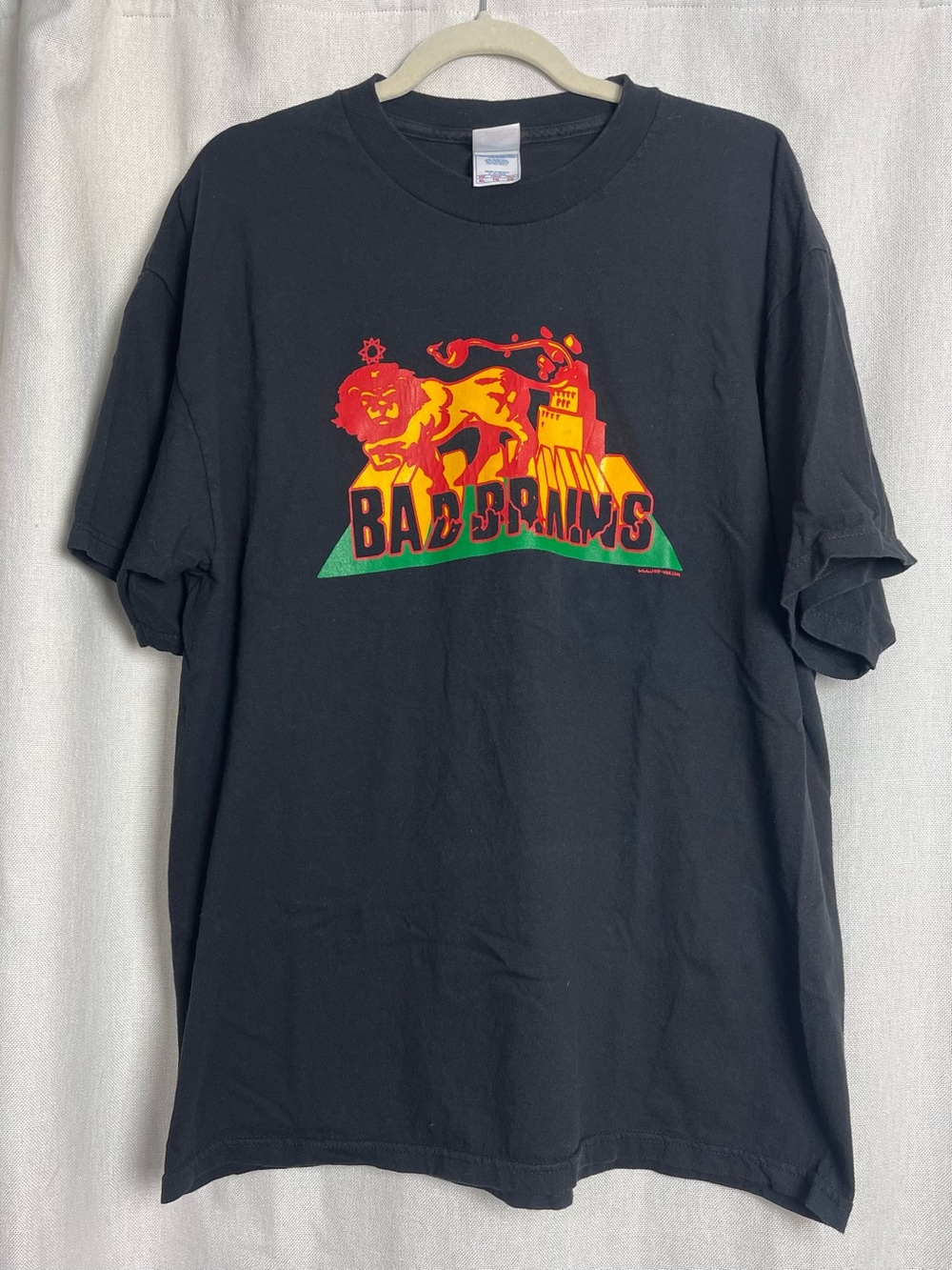 VTG 2000’s Bad Brains ‘Build A Nation’ T-Shirt Black Men XL Tennessee River Tag